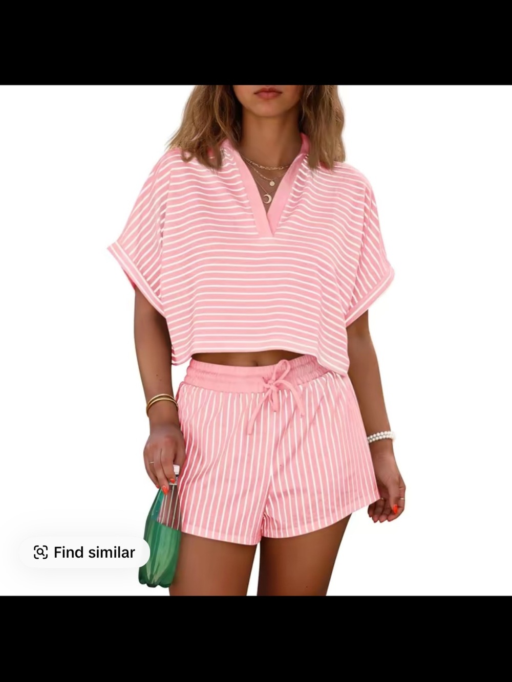 Cicy Bell Pink Stripe Set